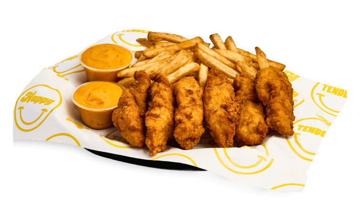 Chicken and fries background